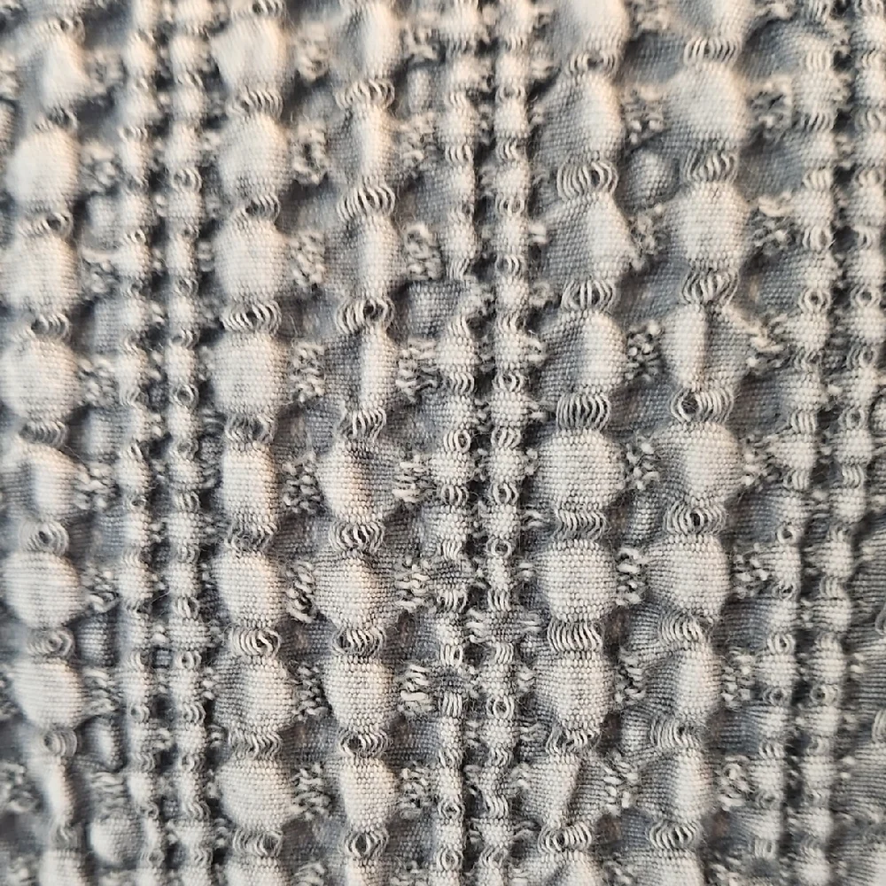 Pottery Barn Textured Waffle Honeycomb Gray White Euro Pillow Sham